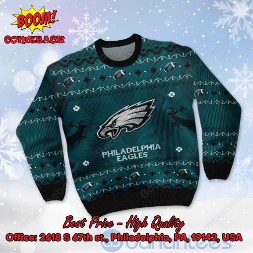 Philadelphia Eagles Big Logo Ugly Christmas Sweater