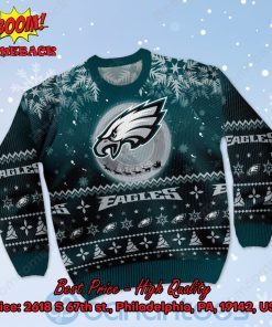 philadelphia eagles santa claus in the moon ugly christmas sweater 2 TOxxx