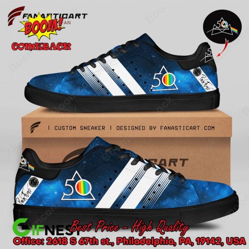 Pink Floyd 50th Anniversary The Dark Side of the Moon Style 2 Adidas Stan Smith Shoes