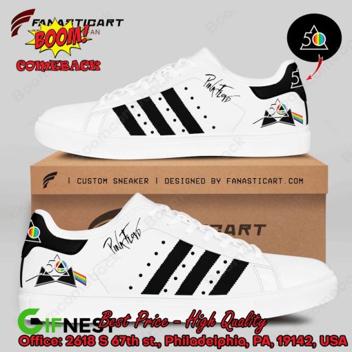 Pink Floyd Black Stripes Style 3 Adidas Stan Smith Shoes