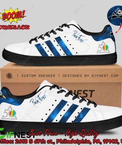 Pink Floyd Blue Sky Stripes Style 2 Adidas Stan Smith Shoes