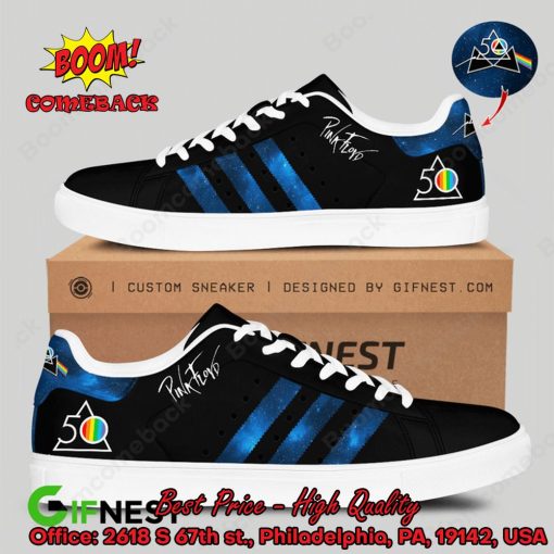 Pink Floyd Blue Sky Stripes Style 4 Adidas Stan Smith Shoes