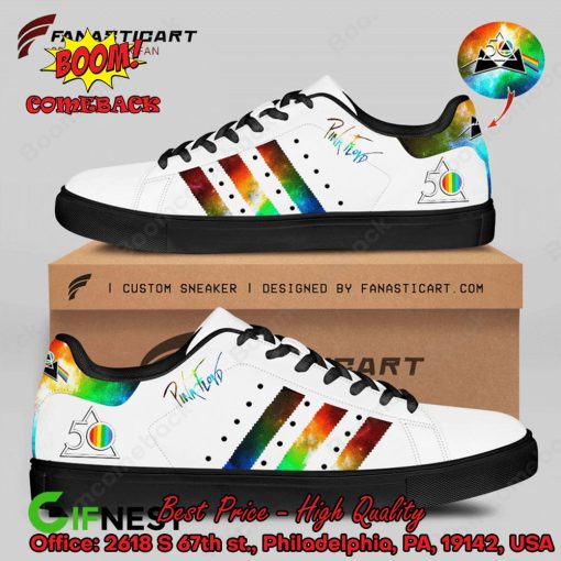 Pink Floyd Colorful Stripes Style 1 Adidas Stan Smith Shoes