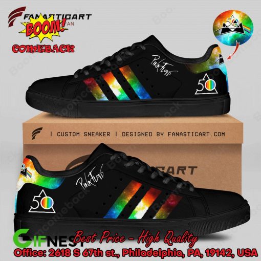 Pink Floyd Colorful Stripes Style 2 Adidas Stan Smith Shoes