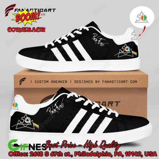 Pink Floyd White Stripes Style 3 Adidas Stan Smith Shoes