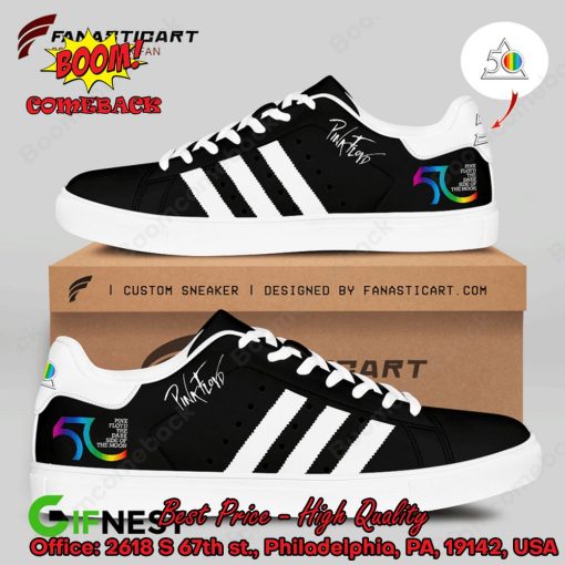 Pink Floyd White Stripes Style 4 Adidas Stan Smith Shoes