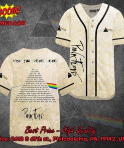 Pink Floyd Wish You Were Here Baseball Jersey