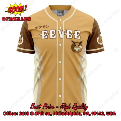 Pokemon Eevee Personalized Baseball Jersey