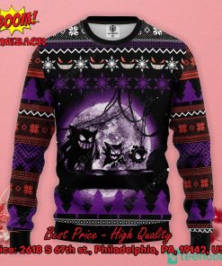 Pokemon Ghost Halloween Gift Ugly Christmas Sweater