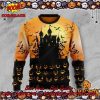 Raven And Skull Halloween Ugly Christmas Sweater