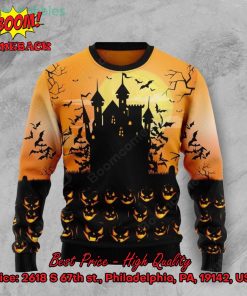 Pumpkin Town Halloween Ugly Christmas Sweater