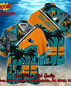 San Jose Sharks Hawaiian Shirt and Shorts