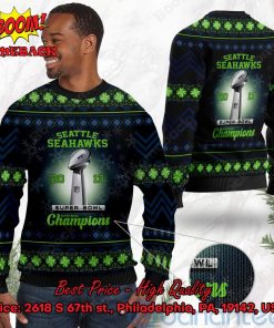 Seattle Seahawks 2013 Super Bowl Champions Ugly Christmas Sweater