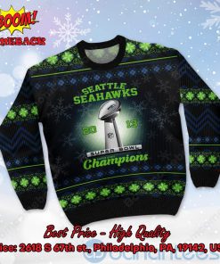 seattle seahawks 2013 super bowl champions ugly christmas sweater 2 Jo8b7