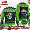 Seattle Seahawks Disney Characters Personalized Name Ugly Christmas Sweater
