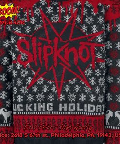 Slipknot Heavy Metal Band Red Christmas Jumper