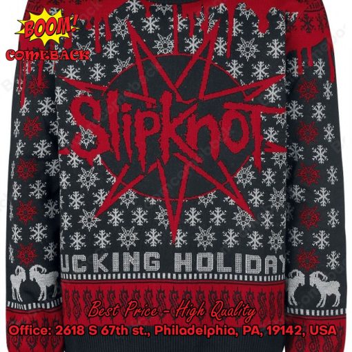Slipknot Heavy Metal Band Red Christmas Jumper
