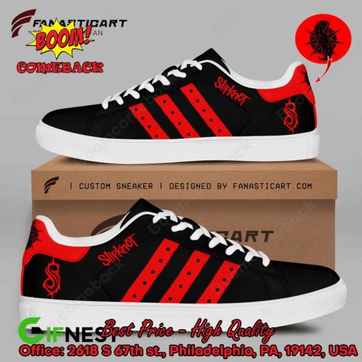 Slipknot Red Stripes Style 2 Adidas Stan Smith Shoes