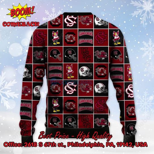 South Carolina Gamecocks Logos Ugly Christmas Sweater