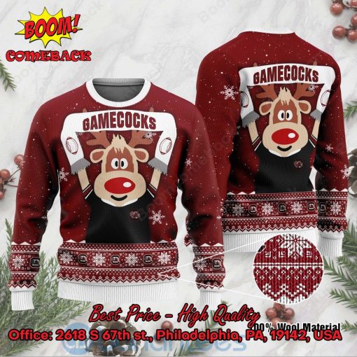 South Carolina Gamecocks Reindeer Ugly Christmas Sweater