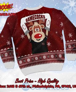 south carolina gamecocks reindeer ugly christmas sweater 3 CNQcM