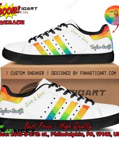 taylor swift lgbt stripes love is love style 1 adidas stan smith shoes 3 Rb54M