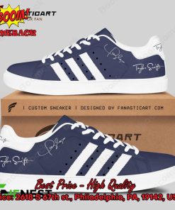 Taylor Swift White Stripes Style 2 Adidas Stan Smith Shoes