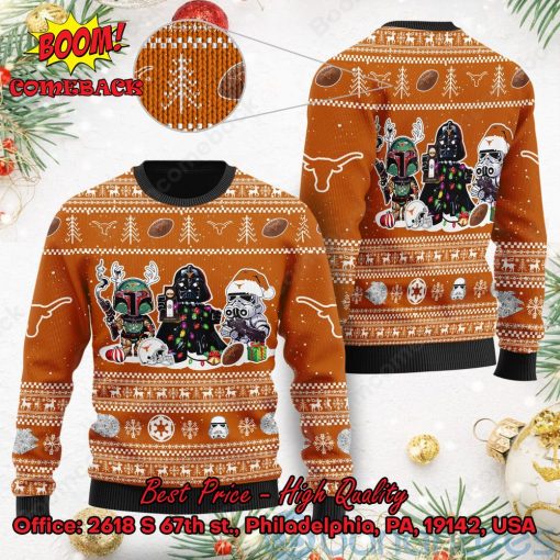 Texas Longhorns Star Wars Ugly Christmas Sweater