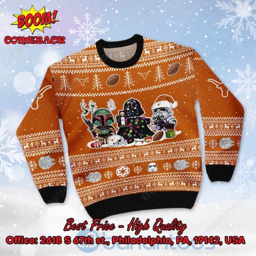 Texas Longhorns Star Wars Ugly Christmas Sweater