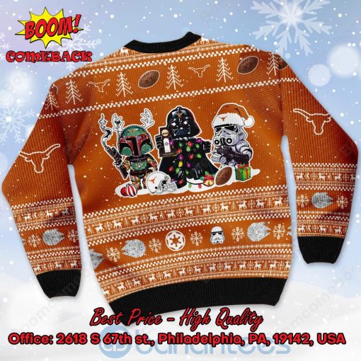 Texas Longhorns Star Wars Ugly Christmas Sweater