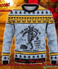 the odd goblin halloween ugly christmas sweater 2 kYaPh