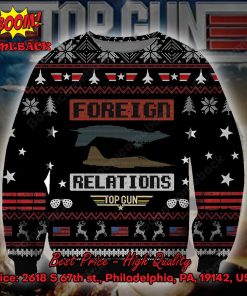 Top Gun Foreign Relations Ugly Christmas Sweater