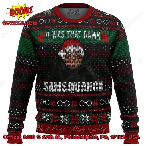 Trailer Park Boys Samsquanch Ugly Christmas Sweater