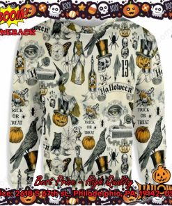 Trick Or Treat Halloween Ugly Christmas Sweater