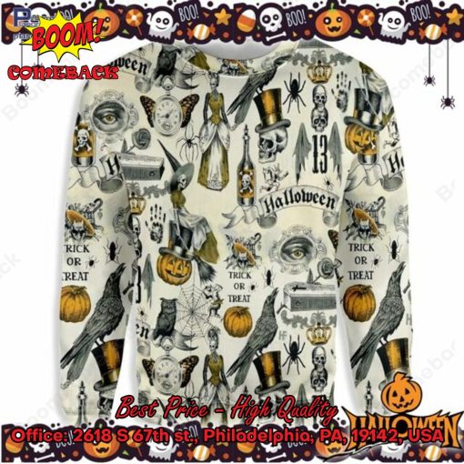 Trick Or Treat Halloween Ugly Christmas Sweater