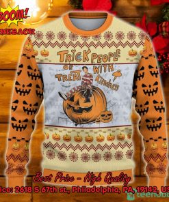 trick or treat people with kindness halloween ugly christmas sweater 2 FmZZl