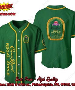 Vintage Green Crown Royal Regal Apple Baseball Jersey