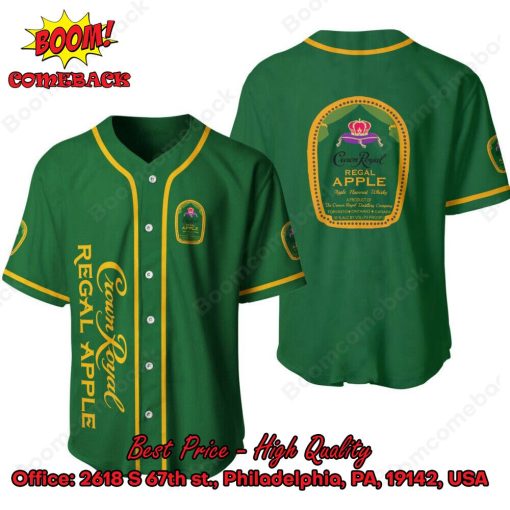 Vintage Green Crown Royal Regal Apple Baseball Jersey