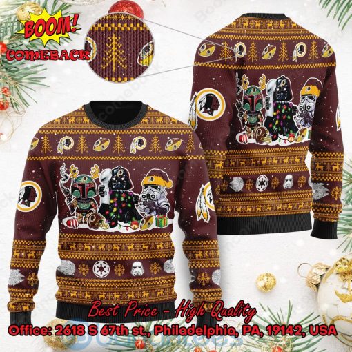 Washington Redskins Star Wars Ugly Christmas Sweater