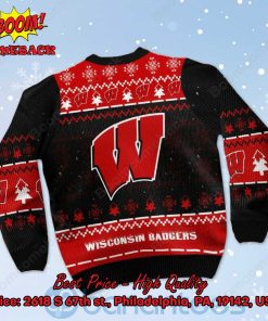 wisconsin badgers snoopy dabbing ugly christmas sweater 3 l5OWd