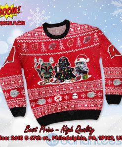 wisconsin badgers star wars ugly christmas sweater 2 KKAEG