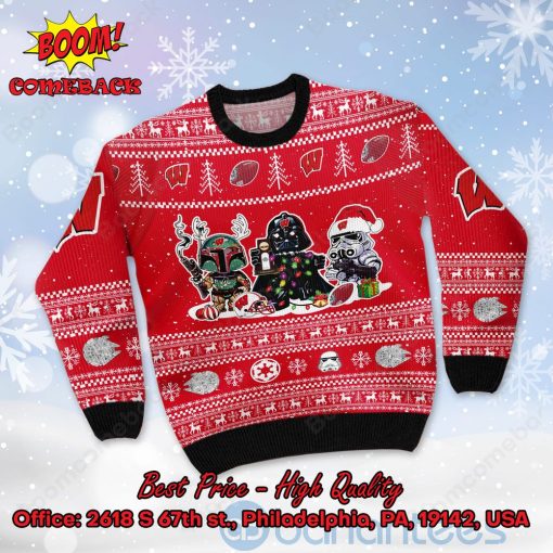 Wisconsin Badgers Star Wars Ugly Christmas Sweater