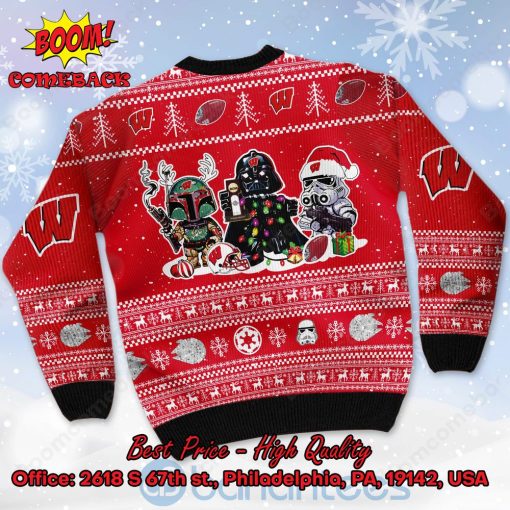 Wisconsin Badgers Star Wars Ugly Christmas Sweater