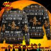 Wine Spider Web Halloween Ugly Christmas Sweater