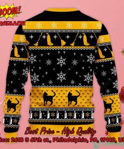 Witch Cat Halloween Gift Ugly Christmas Sweater