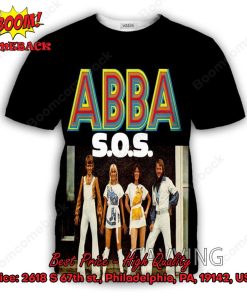 ABBA Band SOS Song Black 3d Printed T-shirt Hoodie