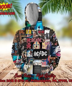 ACDC Rock Band Collage 3d Printed Hoodie