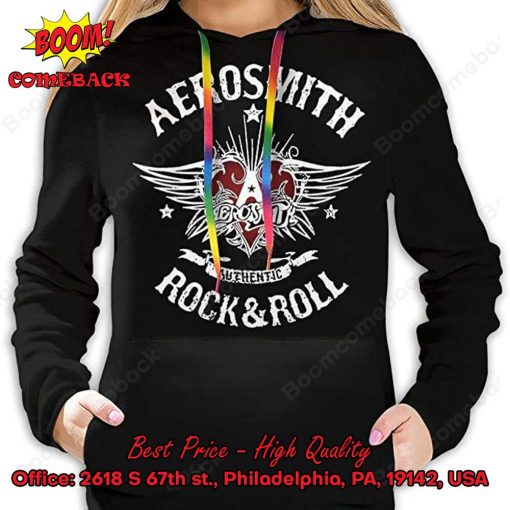 Aerosmith Rock Band Authentic Rock And Roll 3d Printed Hoodie