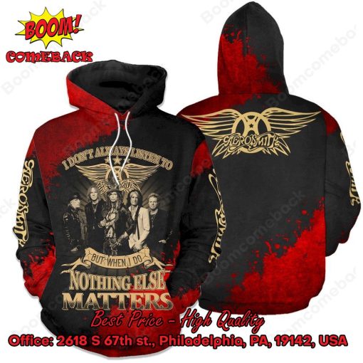 Aerosmith Rock Band Nothing Else Matters 3d Printed Hoodie