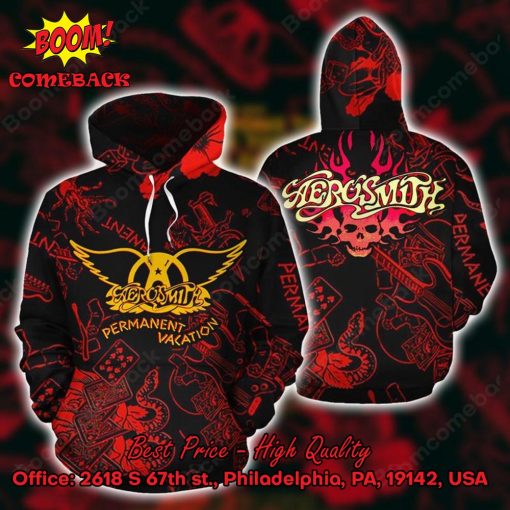 Aerosmith Rock Band Permanent Vacation 3d Printed Hoodie And T-shirt